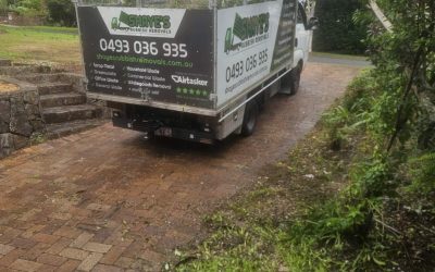 Our truck full with garden waste after completing a local job at a home in Geebung Brisbane