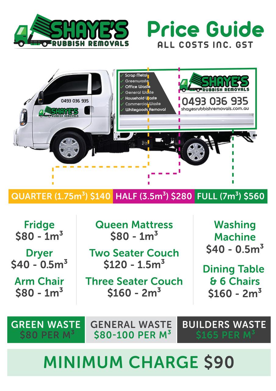 rubbish removal Brisbane prices